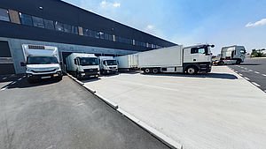 Anlieferung, KfH-Logistikzentrum Alzenau